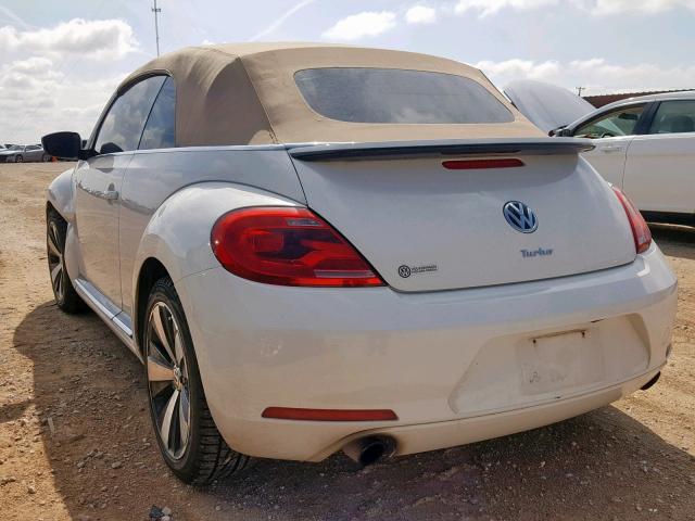 3VW767AT8DM810815 - 2013 VOLKSWAGEN BEETLE TUR WHITE photo 3