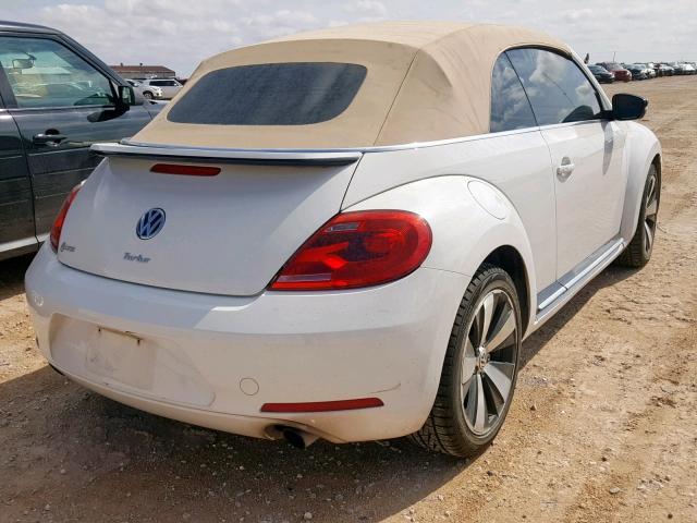 3VW767AT8DM810815 - 2013 VOLKSWAGEN BEETLE TUR WHITE photo 4