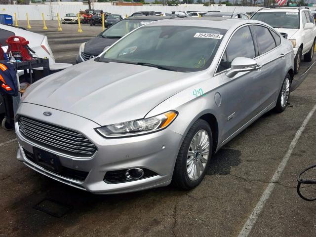 3FA6P0SU7ER129341 - 2014 FORD FUSION TIT SILVER photo 2