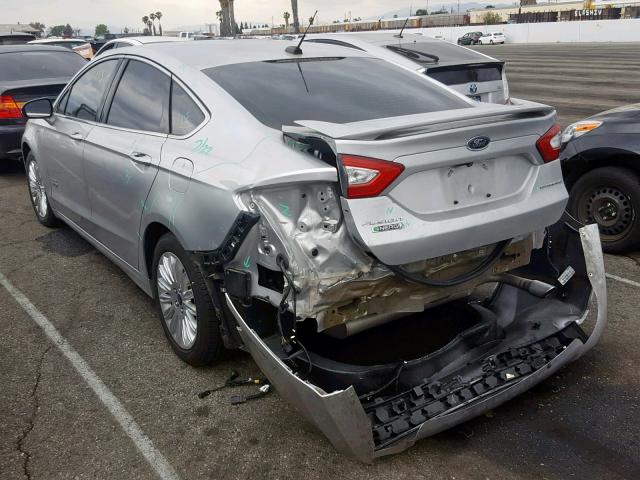 3FA6P0SU7ER129341 - 2014 FORD FUSION TIT SILVER photo 3