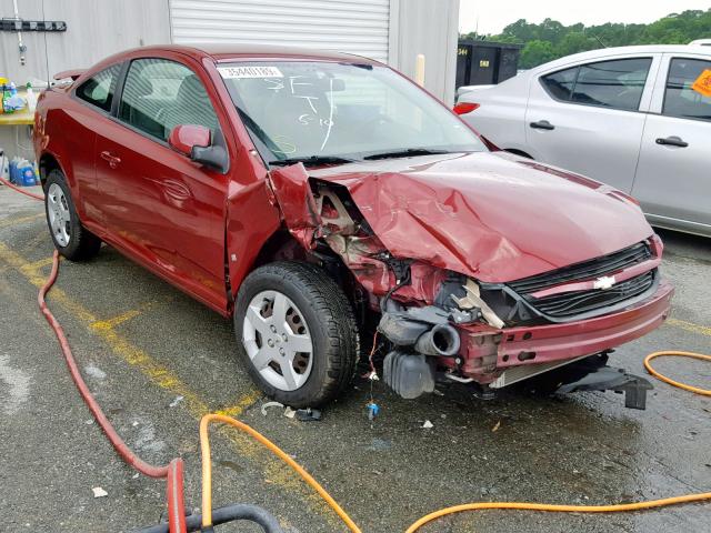 1G1AL15F577112043 - 2007 CHEVROLET COBALT LT RED photo 1