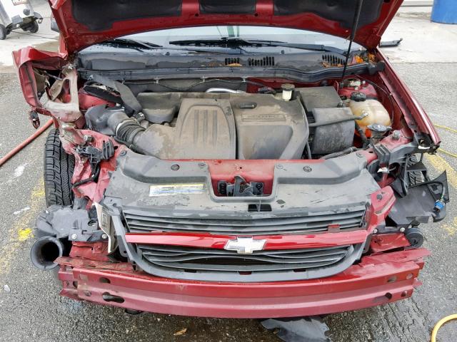 1G1AL15F577112043 - 2007 CHEVROLET COBALT LT RED photo 7