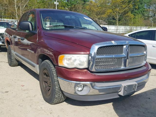 1D7HA18N32S602989 - 2002 DODGE RAM 1500 MAROON photo 1