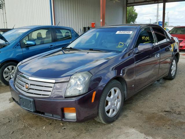 1G6DP577260106443 - 2006 CADILLAC CTS HI FEA PURPLE photo 2