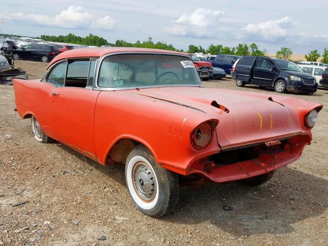 VC57S143112 - 1957 CHEVROLET 2D ORANGE photo 1