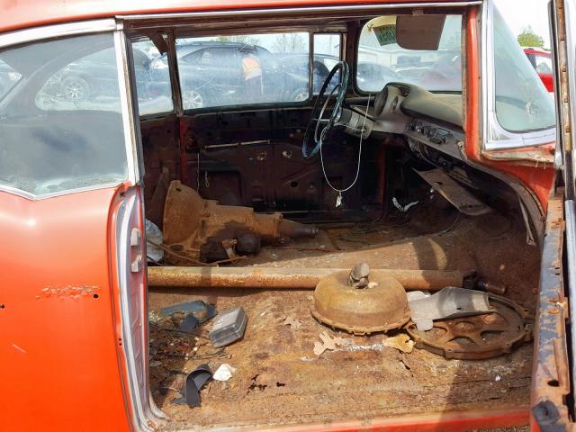 VC57S143112 - 1957 CHEVROLET 2D ORANGE photo 5