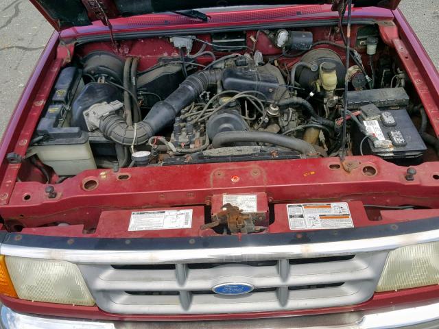 1FTCR10A0RTA67484 - 1994 FORD RANGER RED photo 7