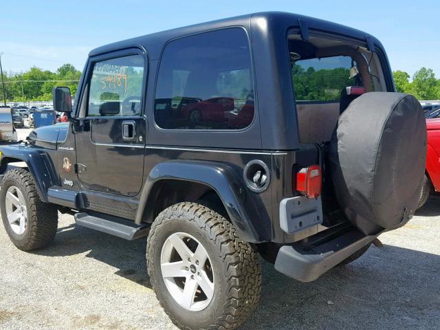 1J4FA59S32P717666 - 2002 JEEP WRANGLER / BLACK photo 3