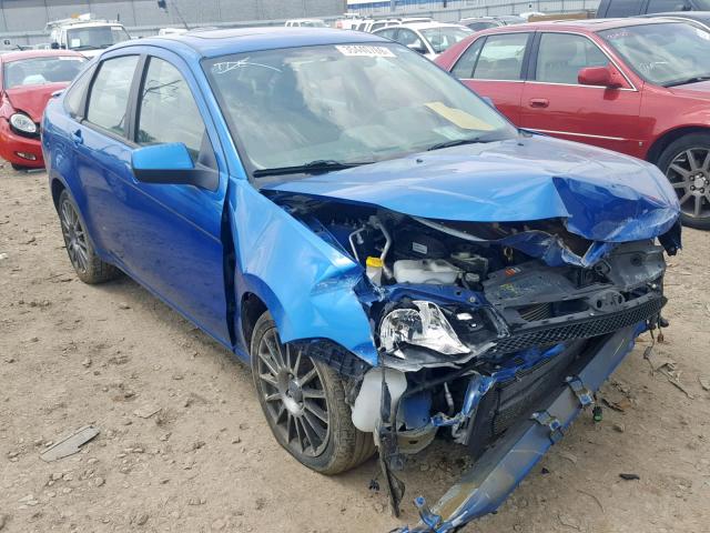 1FAHP3GNXAW176317 - 2010 FORD FOCUS SES BLUE photo 1