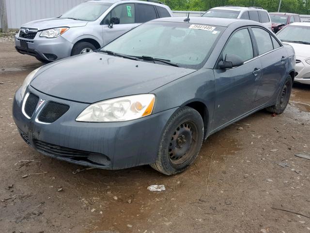 1G2ZF57B684309667 - 2008 PONTIAC G6 VALUE L GRAY photo 2