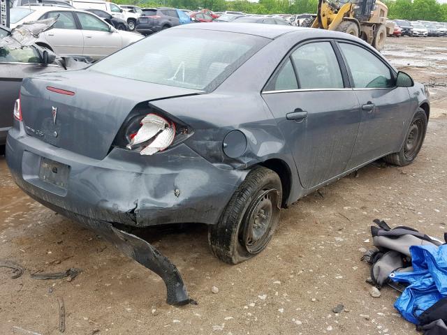 1G2ZF57B684309667 - 2008 PONTIAC G6 VALUE L GRAY photo 4