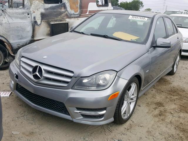 WDDGF4HB3CR208017 - 2012 MERCEDES-BENZ C 250 GRAY photo 2