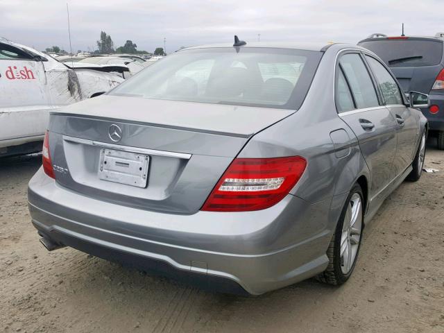 WDDGF4HB3CR208017 - 2012 MERCEDES-BENZ C 250 GRAY photo 4