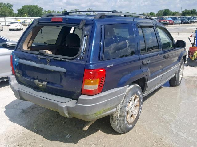 1J4GW48S91C536255 - 2001 JEEP GRAND CHER BLUE photo 4