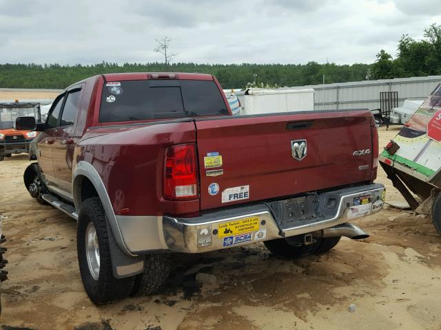 3C63DRMLXCG203382 - 2012 DODGE RAM 3500 L RED photo 3