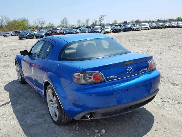 JM1FE17N640122404 - 2004 MAZDA RX8 BLUE photo 3