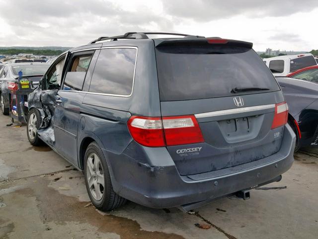 5FNRL38836B009845 - 2006 HONDA ODYSSEY TO BLUE photo 3