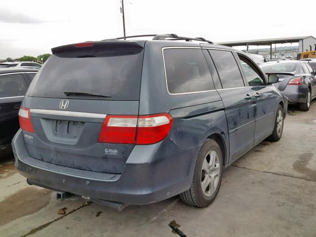 5FNRL38836B009845 - 2006 HONDA ODYSSEY TO BLUE photo 4