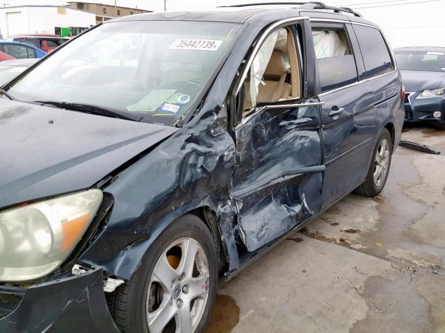 5FNRL38836B009845 - 2006 HONDA ODYSSEY TO BLUE photo 9