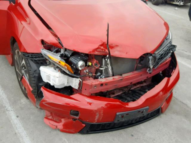 JTNKARJE7GJ507417 - 2016 TOYOTA SCION IM RED photo 9