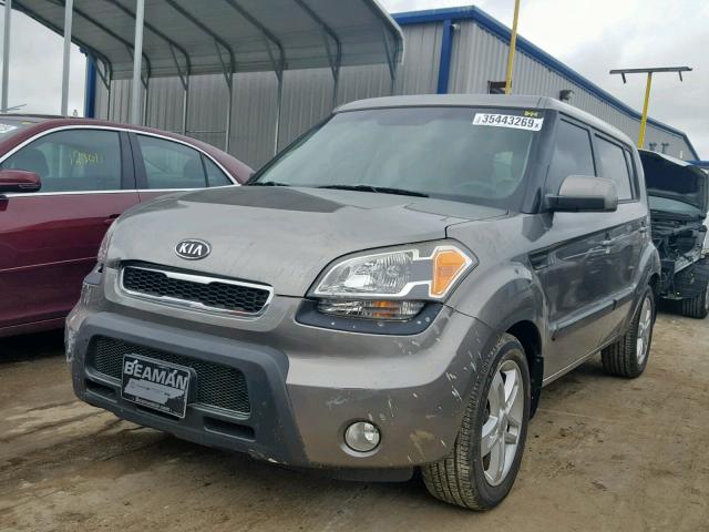 KNDJT2A26B7312115 - 2011 KIA SOUL + GRAY photo 2