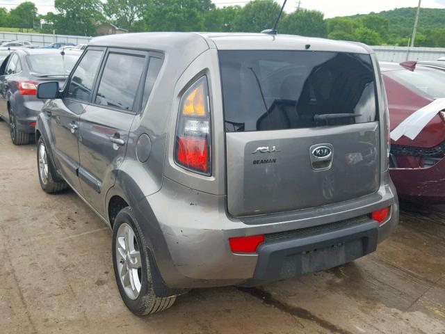 KNDJT2A26B7312115 - 2011 KIA SOUL + GRAY photo 3