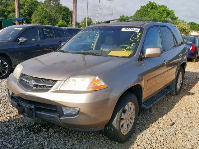 2HNYD18683H504814 - 2003 ACURA MDX TOURIN GOLD photo 2