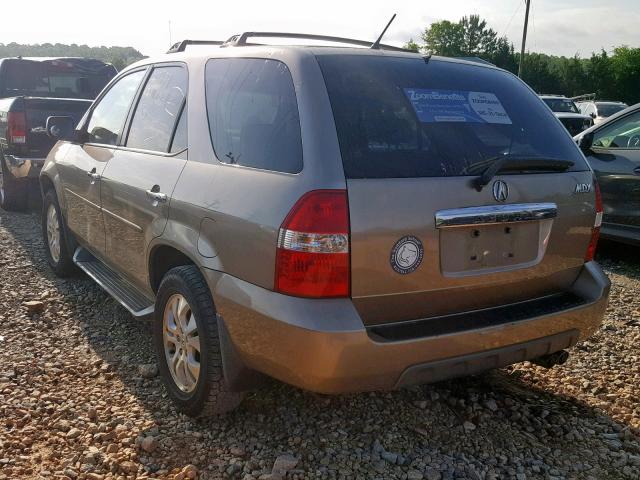 2HNYD18683H504814 - 2003 ACURA MDX TOURIN GOLD photo 3