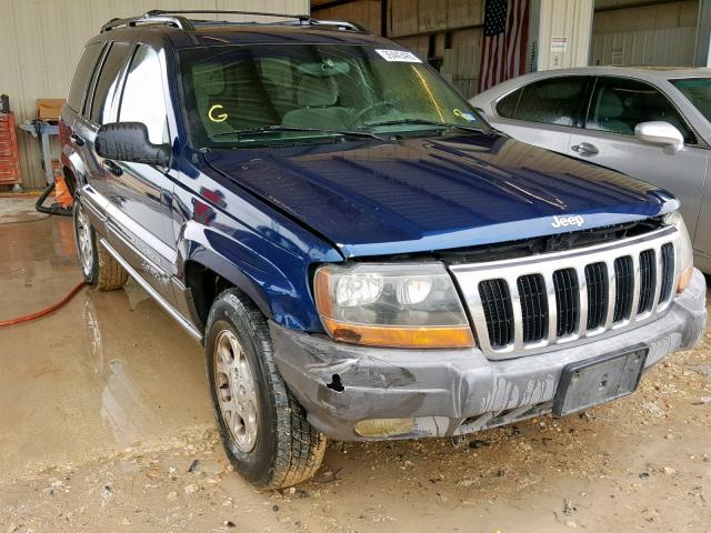 1J4G248S6YC179221 - 2000 JEEP GRAND CHER BLUE photo 1