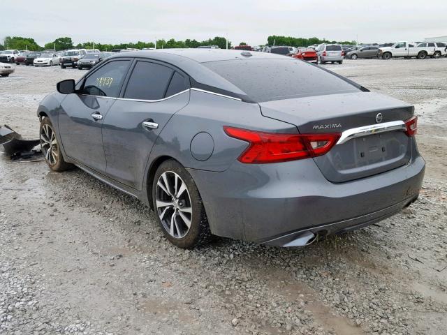 1N4AA6AP8HC380544 - 2017 NISSAN MAXIMA 3.5 GRAY photo 3