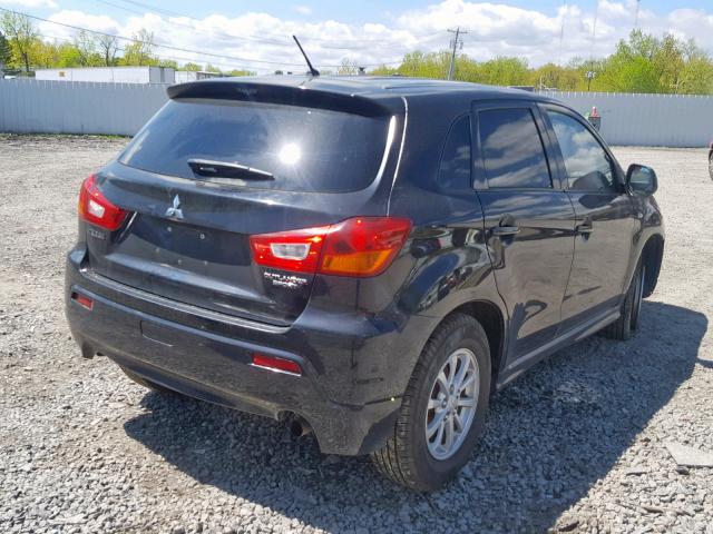 JA4AP3AU5BZ004279 - 2011 MITSUBISHI OUTLANDER BLACK photo 4