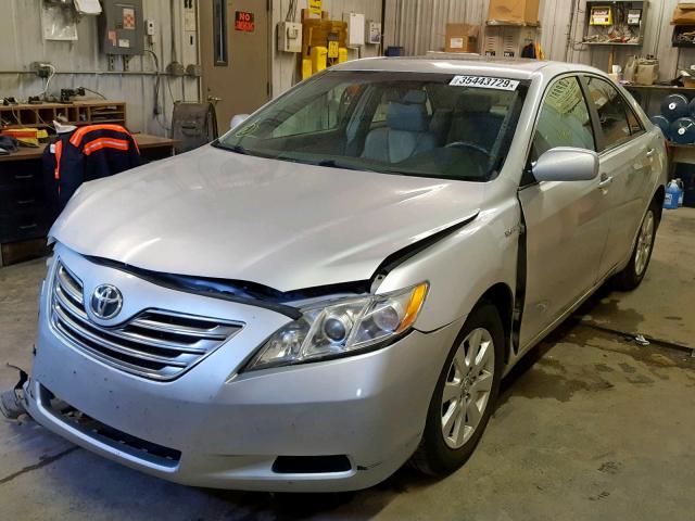 4T1BB46K89U071287 - 2009 TOYOTA CAMRY HYBR SILVER photo 2