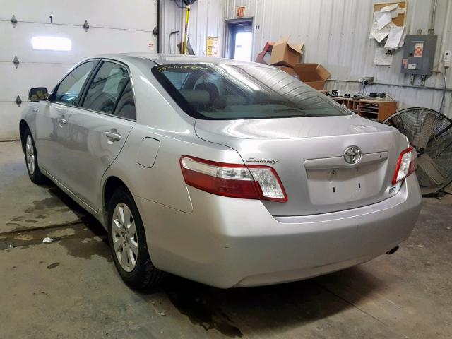 4T1BB46K89U071287 - 2009 TOYOTA CAMRY HYBR SILVER photo 3