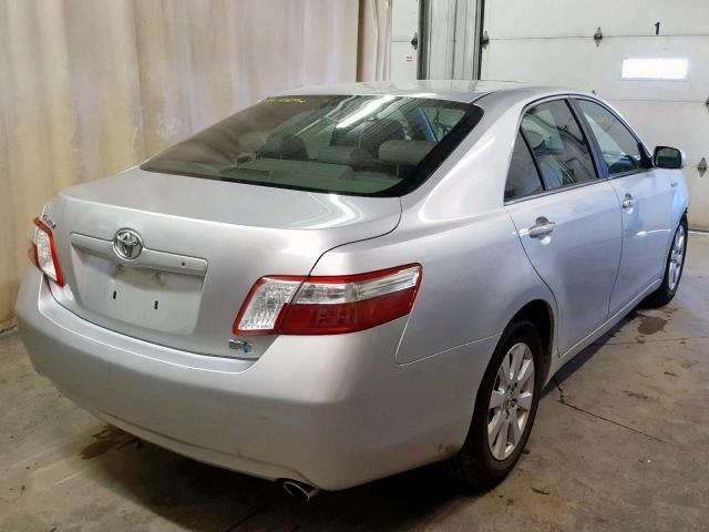 4T1BB46K89U071287 - 2009 TOYOTA CAMRY HYBR SILVER photo 4