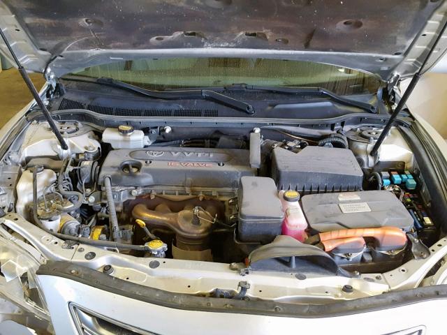 4T1BB46K89U071287 - 2009 TOYOTA CAMRY HYBR SILVER photo 7