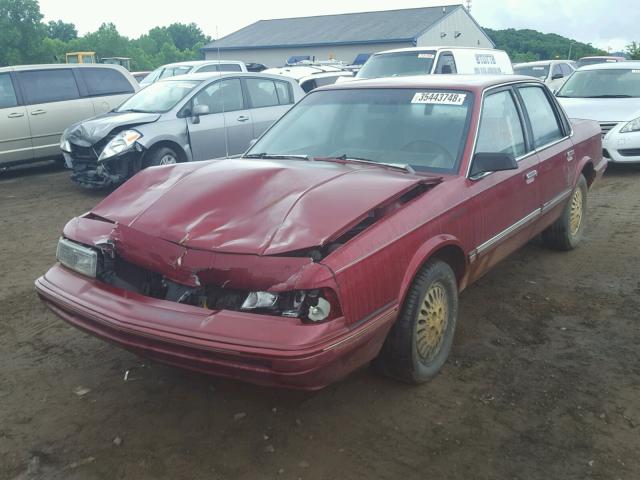 1G3AG55N8P6379175 - 1993 OLDSMOBILE CUTLASS CI MAROON photo 2