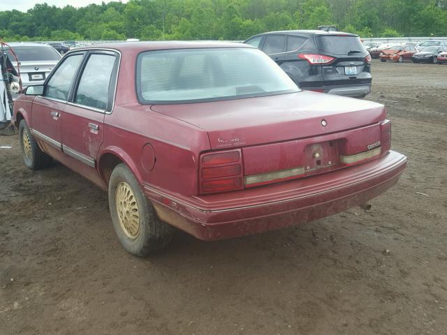 1G3AG55N8P6379175 - 1993 OLDSMOBILE CUTLASS CI MAROON photo 3