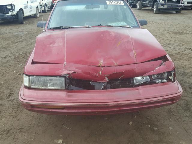 1G3AG55N8P6379175 - 1993 OLDSMOBILE CUTLASS CI MAROON photo 7