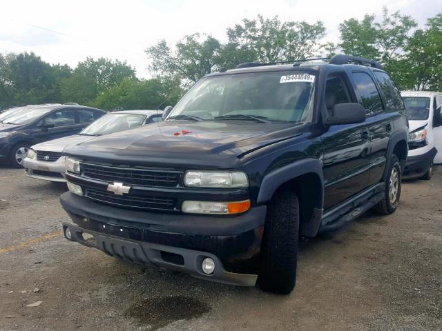 1GNEK13T45R140977 - 2005 CHEVROLET TAHOE K150 BLACK photo 2