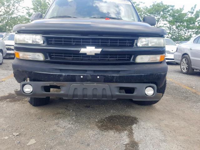 1GNEK13T45R140977 - 2005 CHEVROLET TAHOE K150 BLACK photo 9