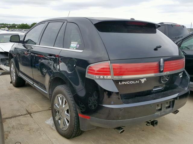 2LMDU88C77BJ13553 - 2007 LINCOLN MKX BLACK photo 3