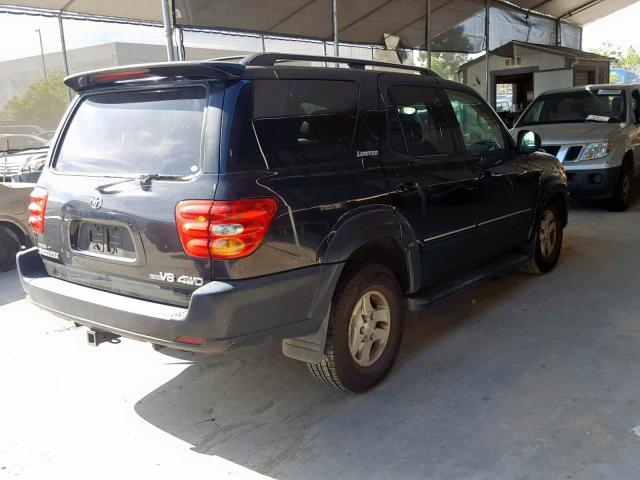 5TDBT48A81S034061 - 2001 TOYOTA SEQUOIA LI BLACK photo 4