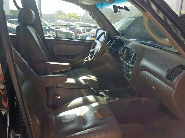 5TDBT48A81S034061 - 2001 TOYOTA SEQUOIA LI BLACK photo 5