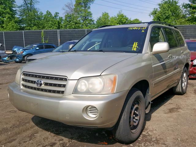 JTEGF21A530099205 - 2003 TOYOTA HIGHLANDER GREEN photo 2