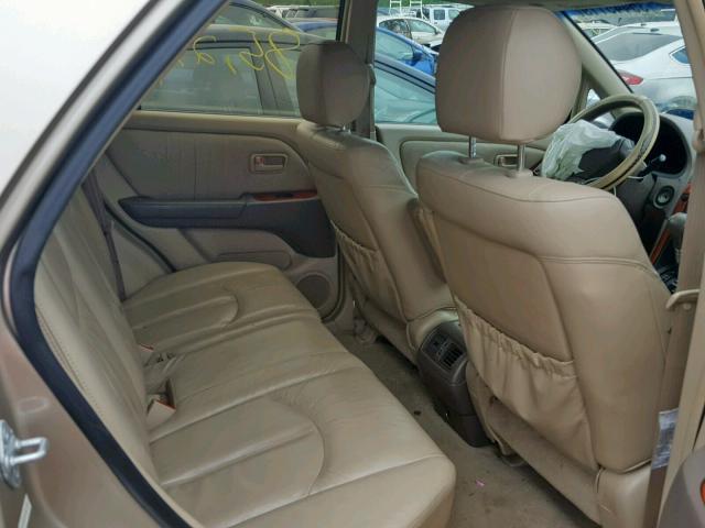 JT6HF10UXY0161775 - 2000 LEXUS RX 300 GOLD photo 6