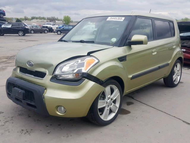 KNDJT2A2XA7177087 - 2010 KIA SOUL GREEN photo 2