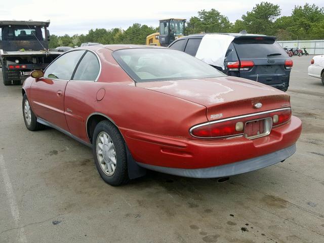 1G4GD2215W4706124 - 1998 BUICK RIVIERA RED photo 3