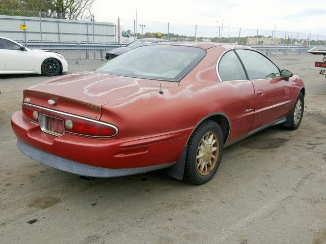 1G4GD2215W4706124 - 1998 BUICK RIVIERA RED photo 4