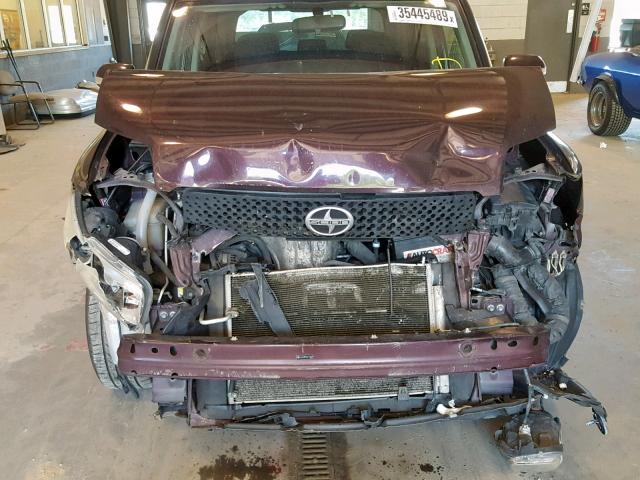 JTLZE4FE6A1105239 - 2010 TOYOTA SCION XB 栗色 照片 9