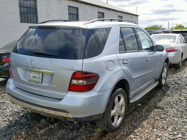 4JGBB86E67A277823 - 2007 MERCEDES-BENZ ML 350 BLUE photo 4